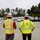 USACE representatives looking at generators being placed at a Generator Staging Base in Charlotte, NC