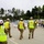 USACE SAD Commander, Brig. Gen. Daniel Hibner, visits a Generator Staging base in Charlotte, NC and recognizes members of the team for their exemplary efforts in Hurricane Helene relief efforts