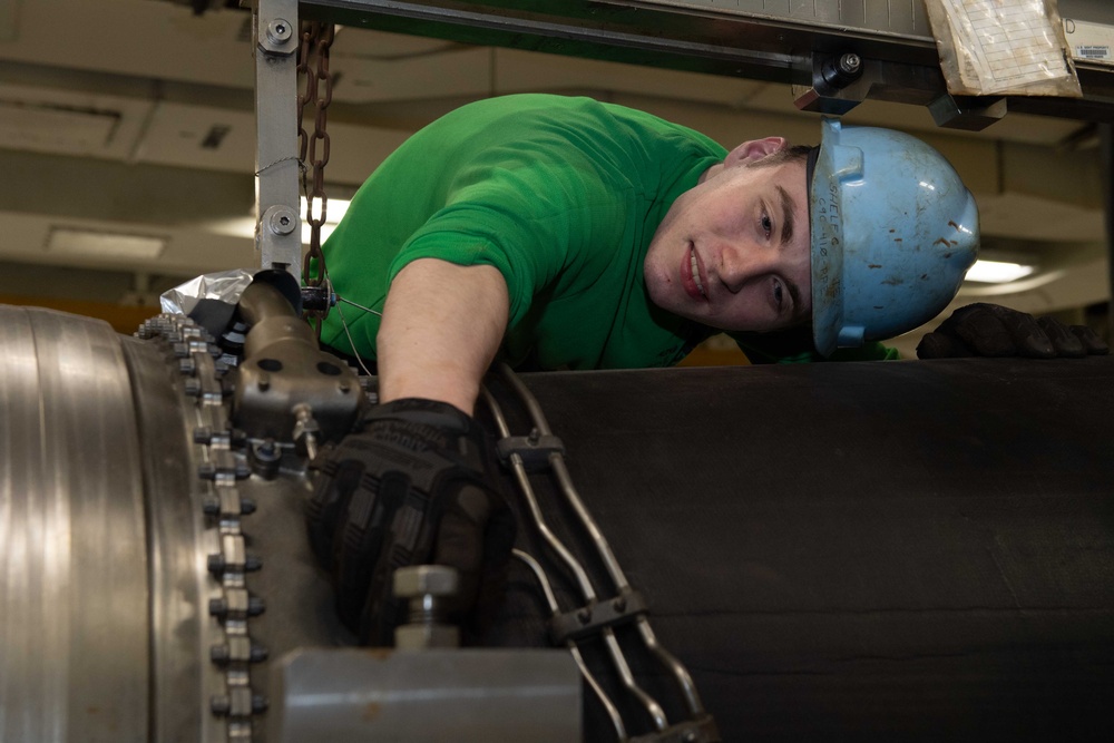 Theodore Roosevelt Jet Engine Maintenance