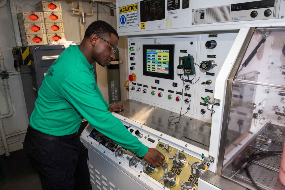 Theodore Roosevelt Jet Engine Maintenance