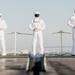 USS George Washington Sailors Man the Rails