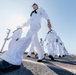 USS George Washington Sailors Man the Rails