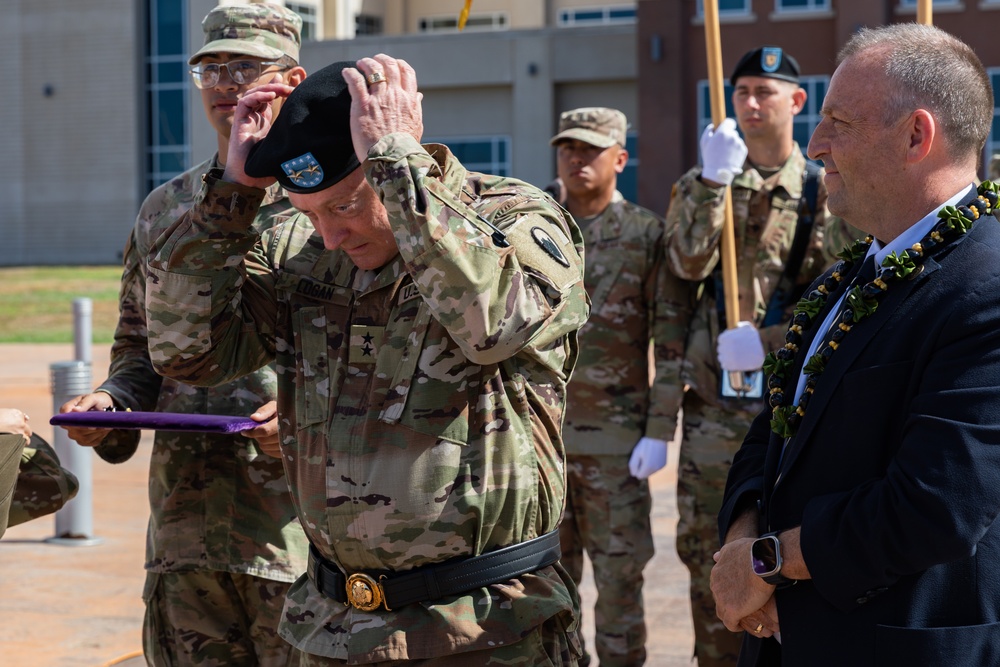 Maj. Gen. Stephen F. Logan becomes the 22nd Adjutant General for the State of Hawaii