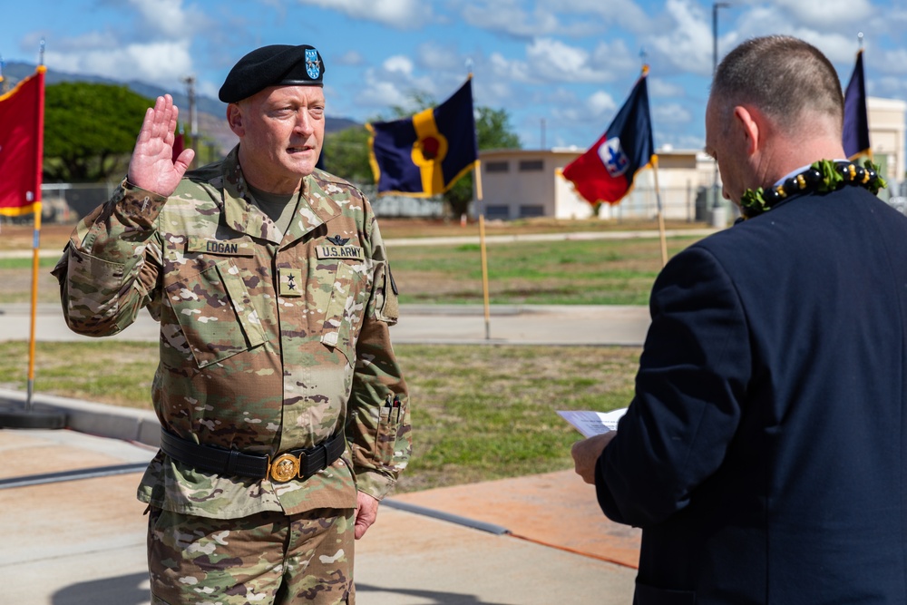 Maj. Gen. Stephen F. Logan becomes the 22nd Adjutant General for the State of Hawaii