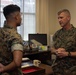 Brigadier General Collins Congratulates Marines of the Quarter