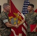 Brigadier General Collins Congratulates Marine of the Quarter