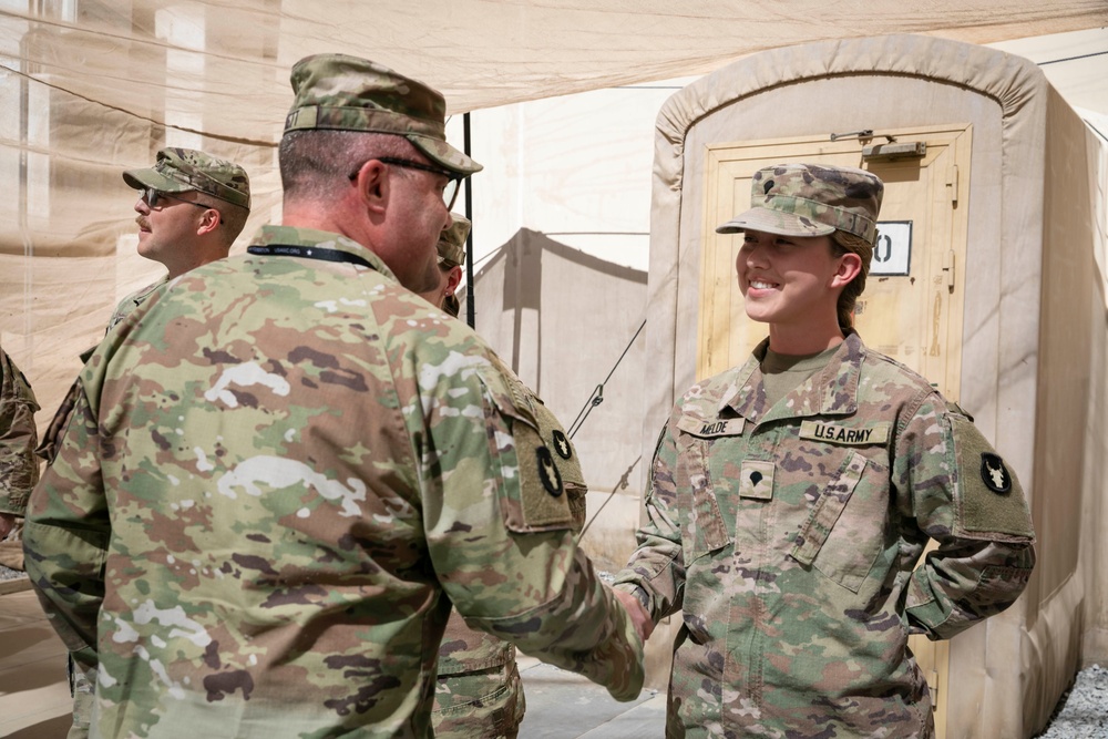 HHBN, 34ID recongizes Soldier and NCO of the Month - September