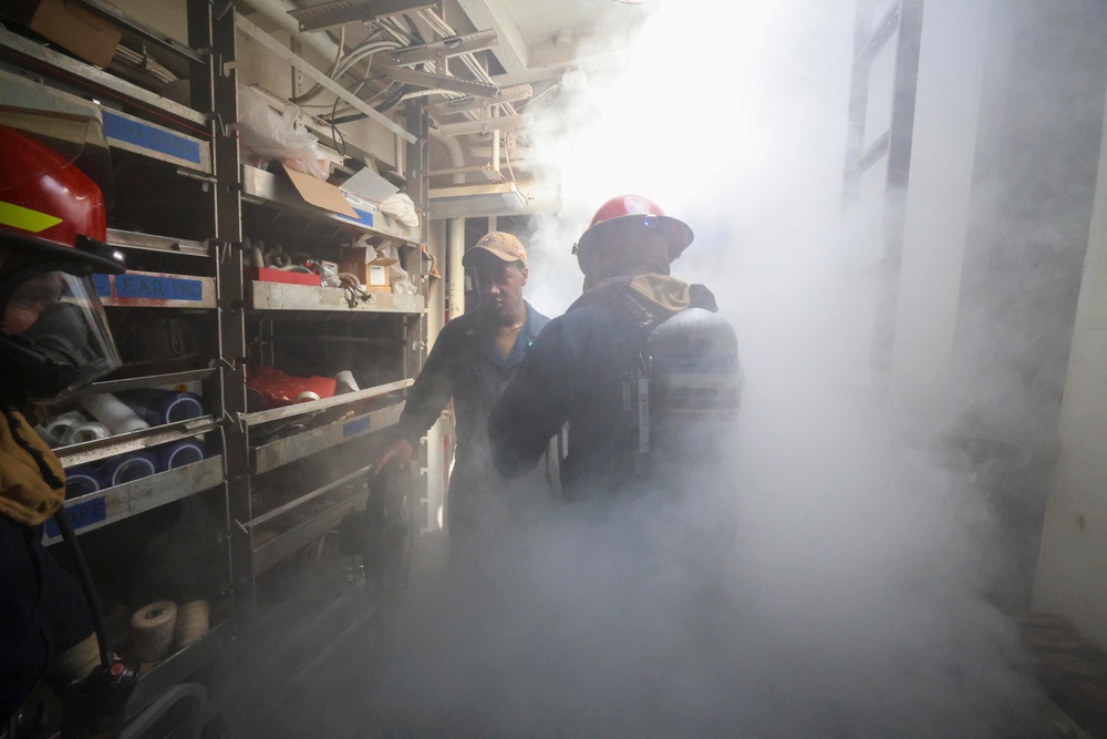 USS Arleigh Burke Damage Control Drills
