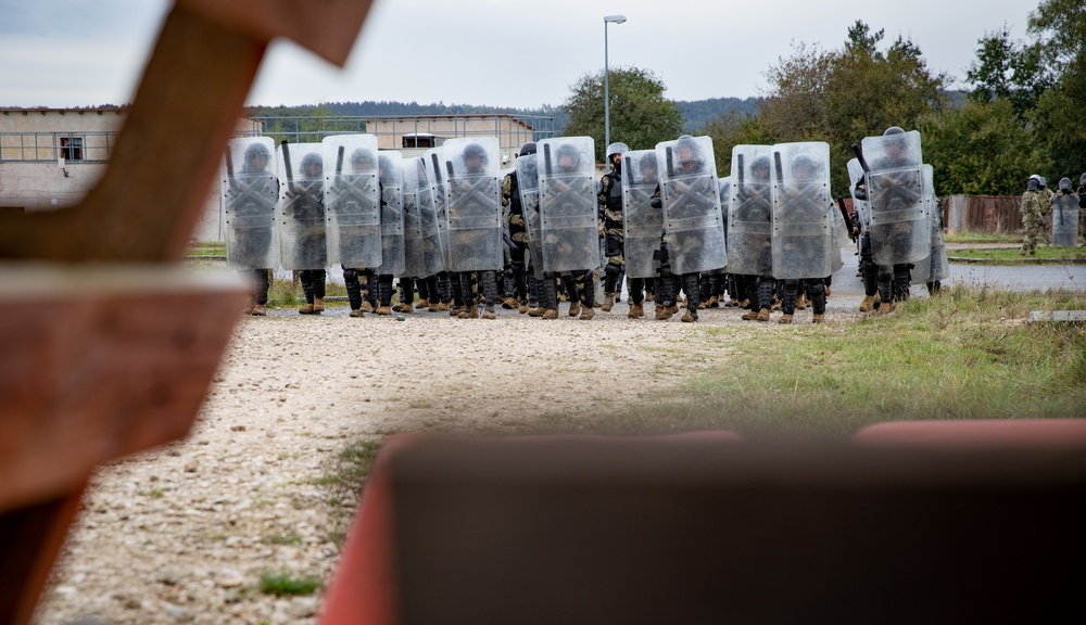 KFOR 34 Conducts Crowd Riot Control Training