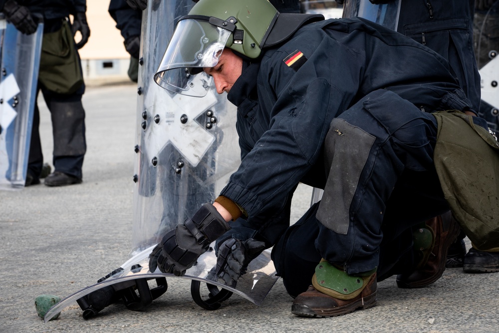 KFOR 34 Conducts Crowd Riot Control Training