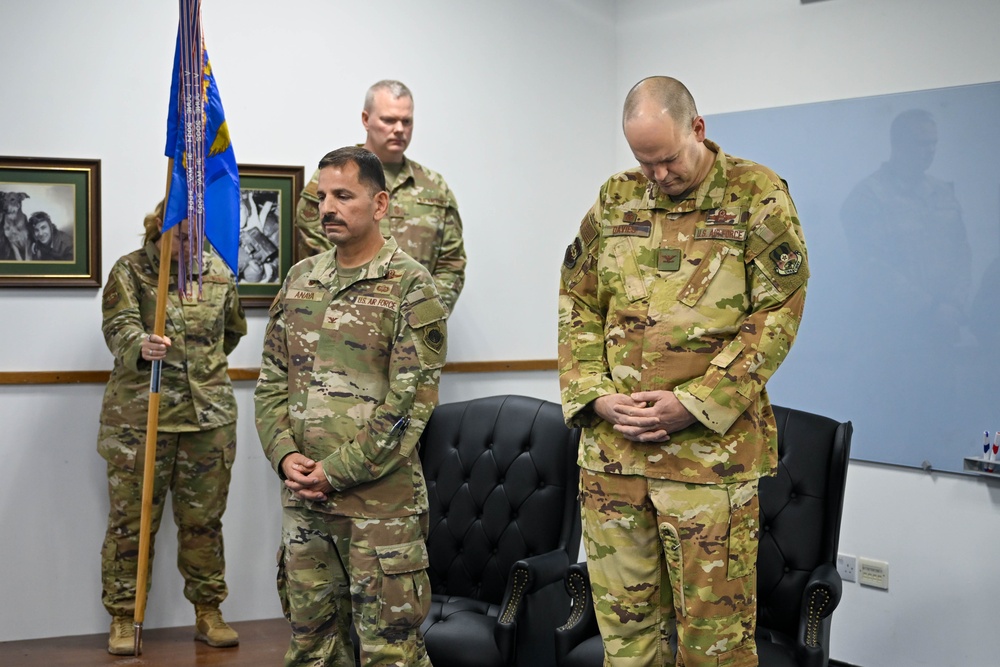 386th AEW salutes new commander