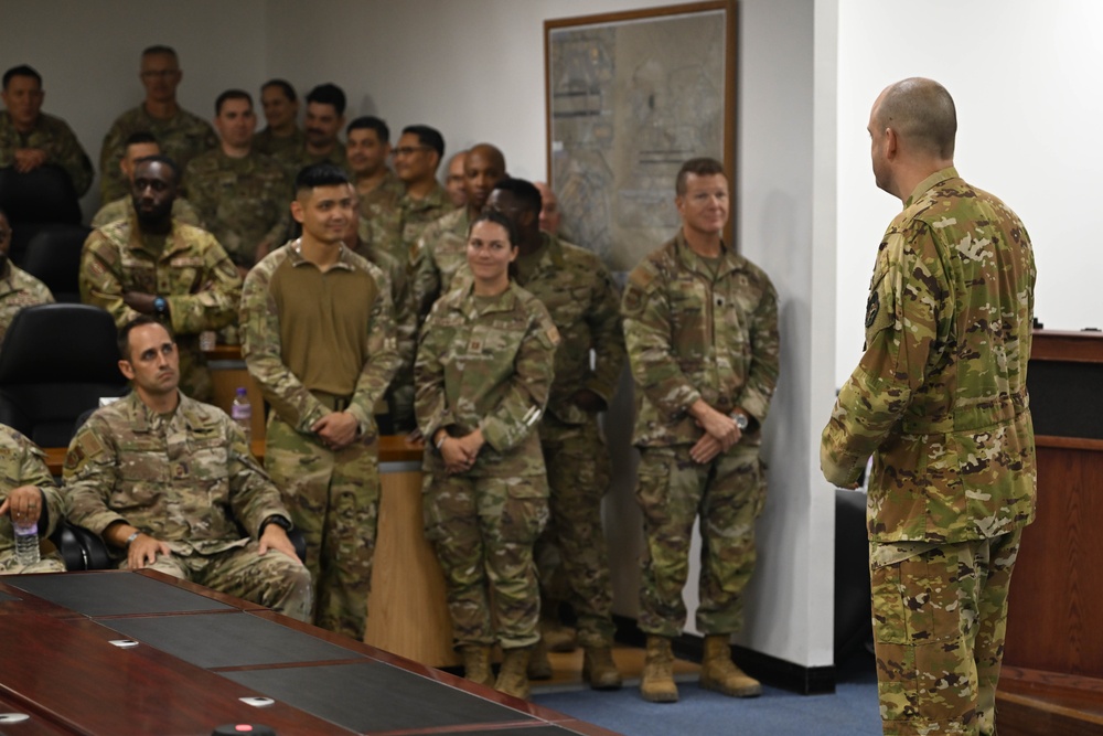 386th AEW salutes new commander