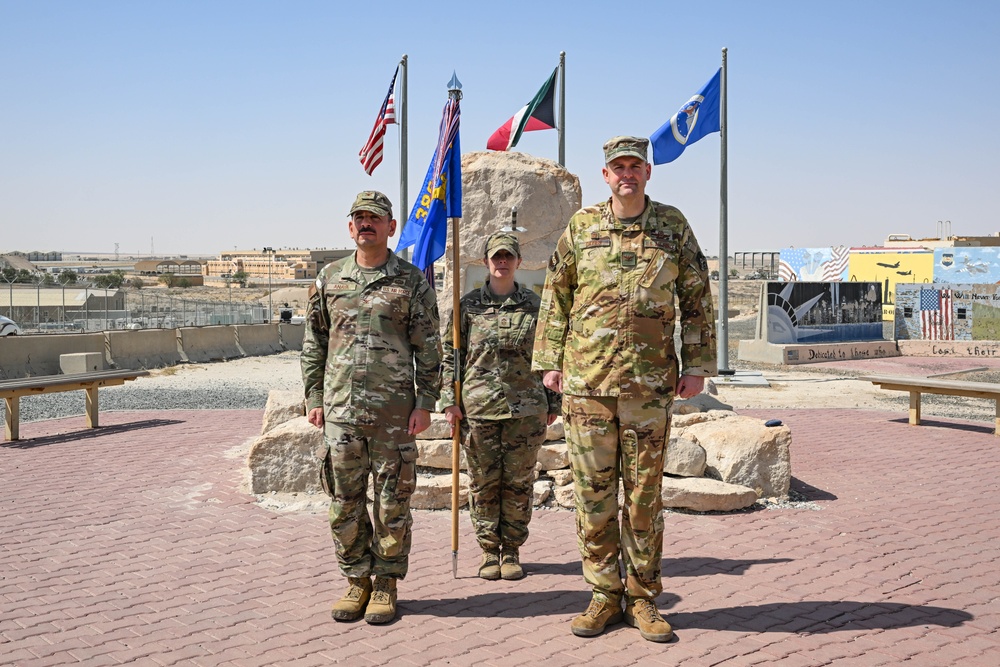 386th AEW salutes new commander