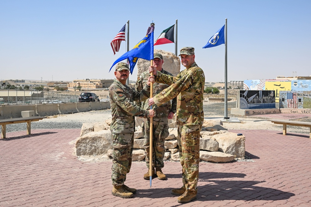 386th AEW salutes new commander