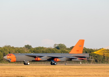 Test and Evaluation B-52 Orange Tail Landing