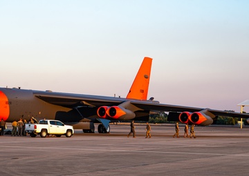 Test and Evaluation B-52 Orange Tail Landing