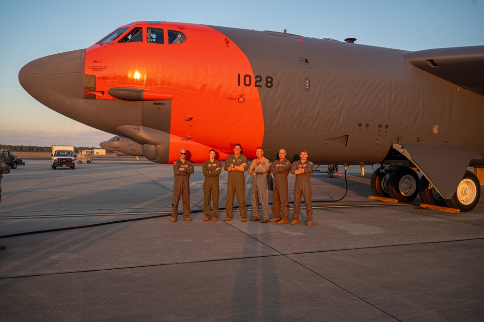 Test and Evaluation B-52 Orange Tail Landing