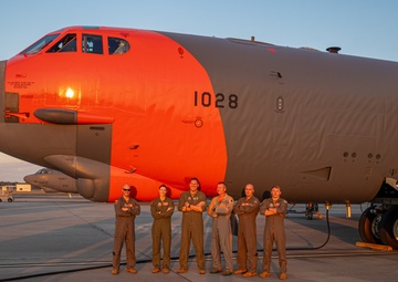 Test and Evaluation B-52 Orange Tail Landing