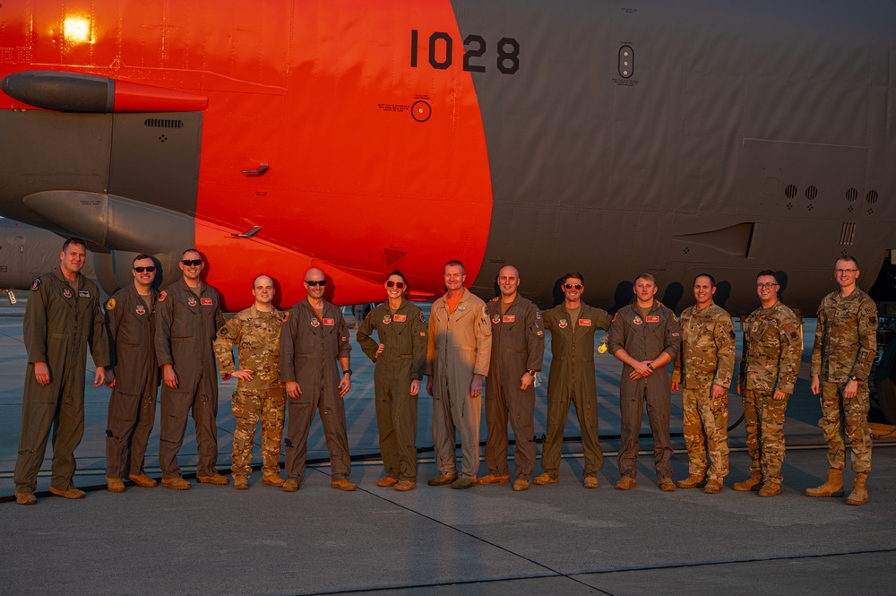 Test and Evaluation B-52 Orange Tail Landing