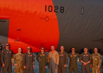 Test and Evaluation B-52 Orange Tail Landing