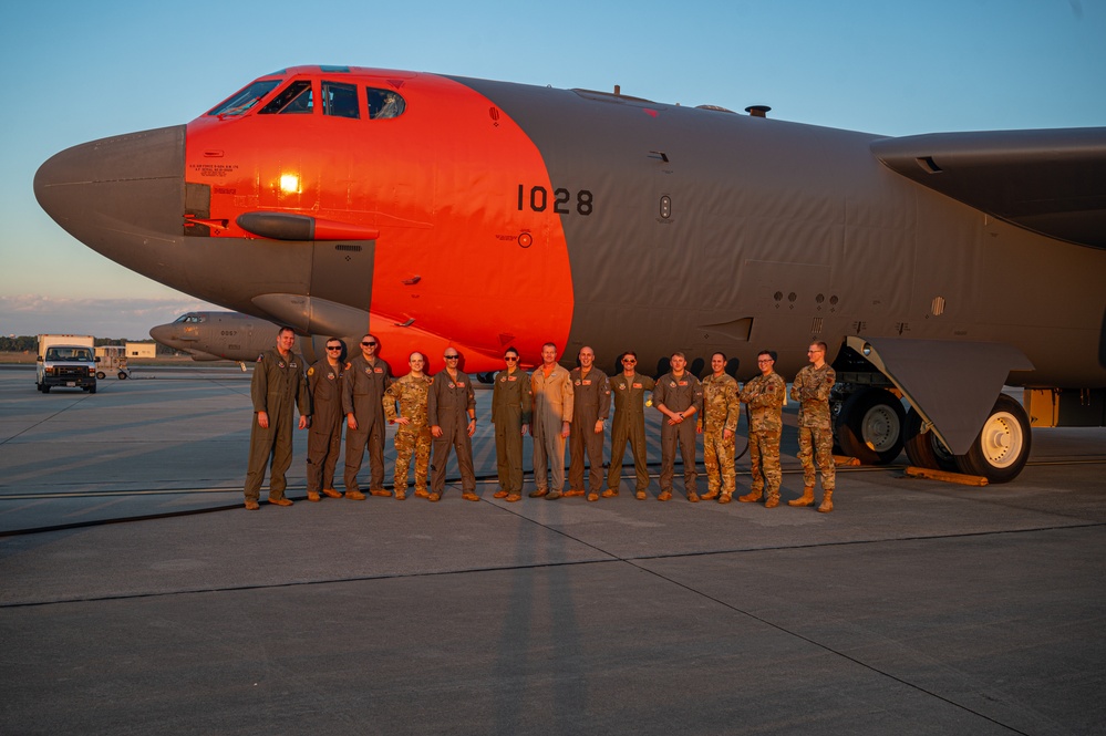 Test and Evaluation B-52 Orange Tail Landing