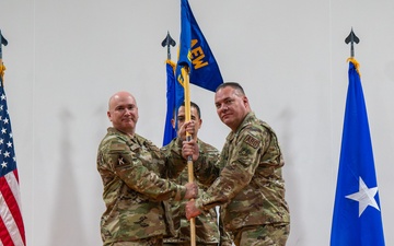 The 379th EABG conducts mass change of command