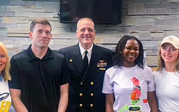 Commander, Naval Medical Forces Atlantic Visits Alma Mater