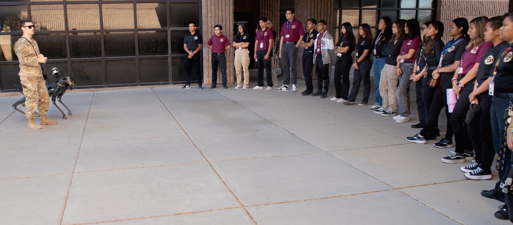 Local high school students visit Nellis