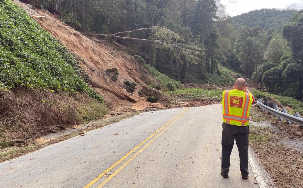 Debris assessment in Swannanoa, NC