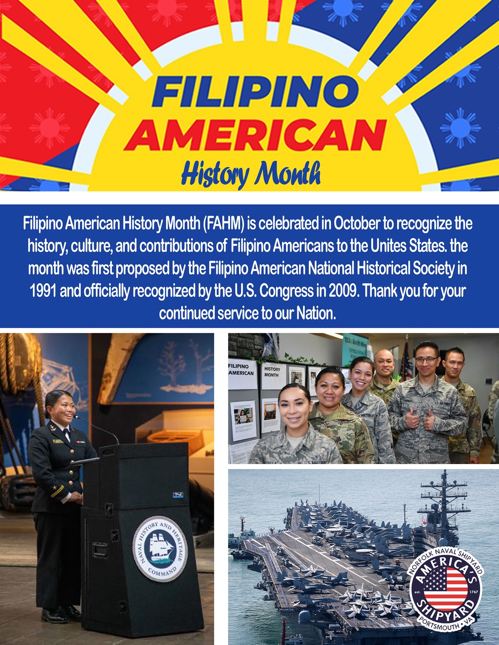 NNSY Celebrates Filipino American History Month