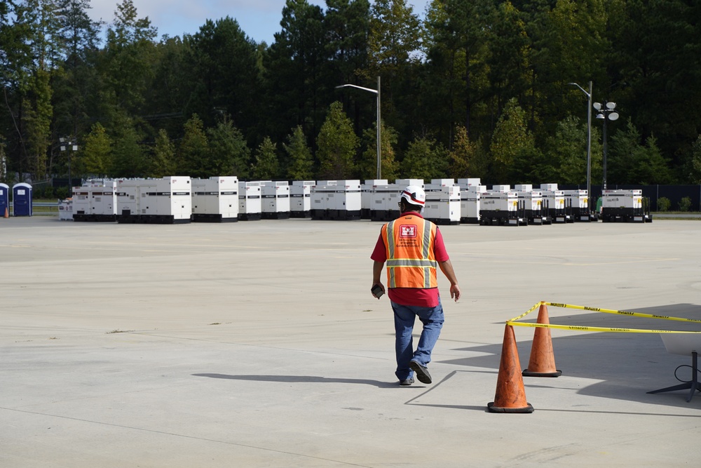 USACE Safety Officer at the Generator Staging Base in Charlotte, NC