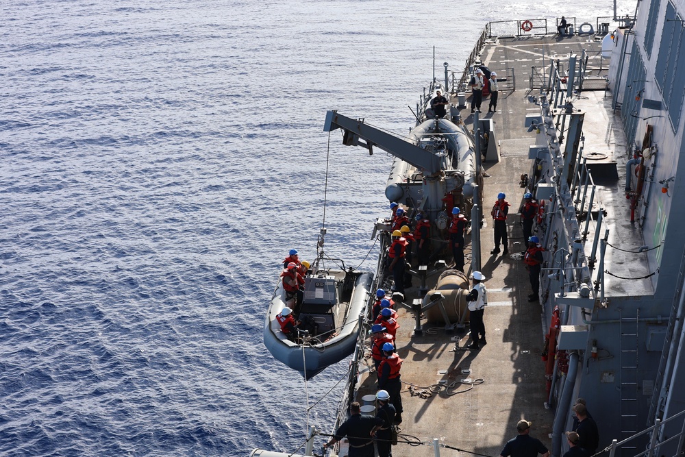 USS Arleigh Burke Boat Operations
