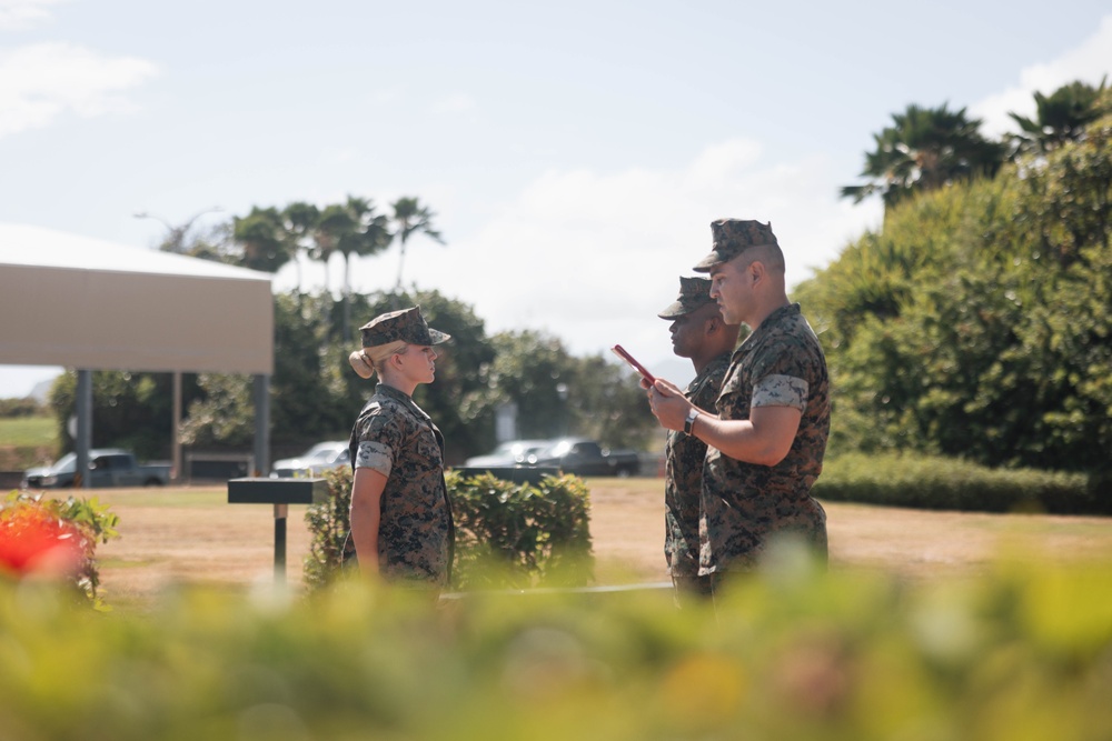 3d MLR Marine promotes to the rank of Corporal