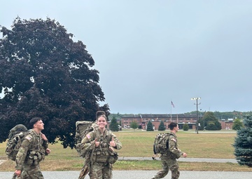 Invigorating morning ruckmarch