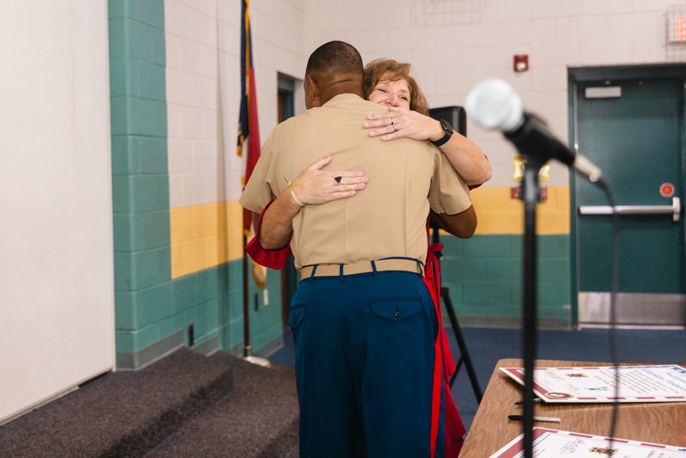 CLB-22 Participates in an Adopt-A-School Event