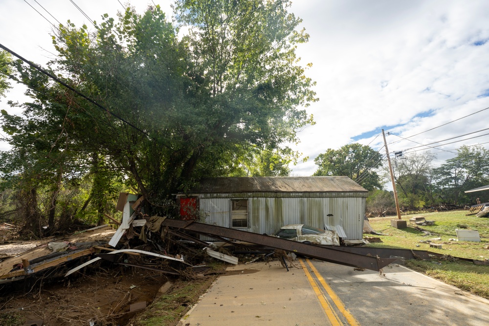 FEMA Responds to Hurricane Helene Damage in Swannanoa, North Carolina