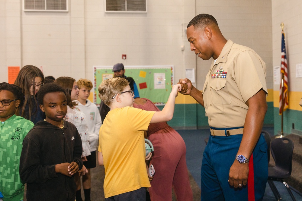 CLB-22 Participates in an Adopt-A-School Event