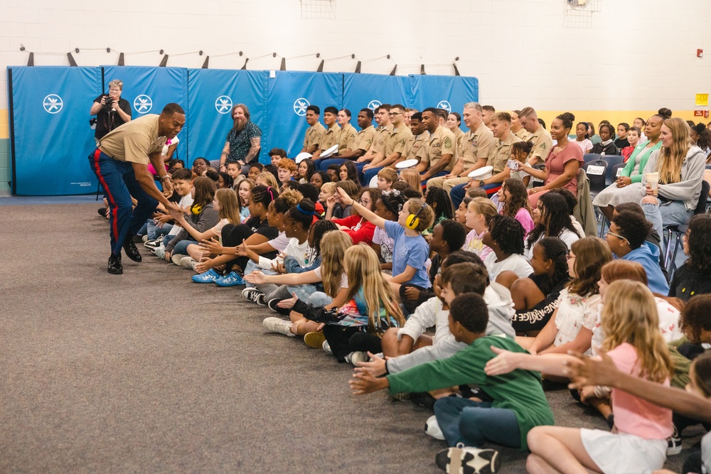 CLB-22 Participates in an Adopt-A-School Event