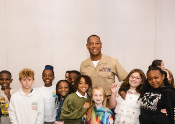 CLB-22 Participates in an Adopt-A-School Event