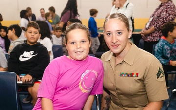 CLB-22 Participates in an Adopt-A-School Event