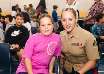 CLB-22 Participates in an Adopt-A-School Event