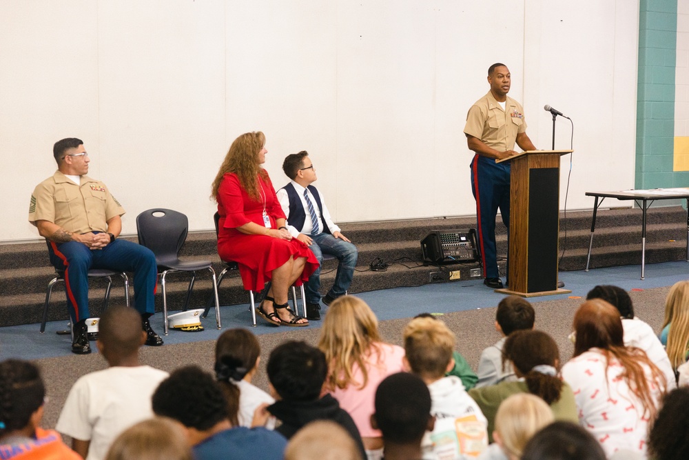 CLB-22 Participates in an Adopt-A-School Event