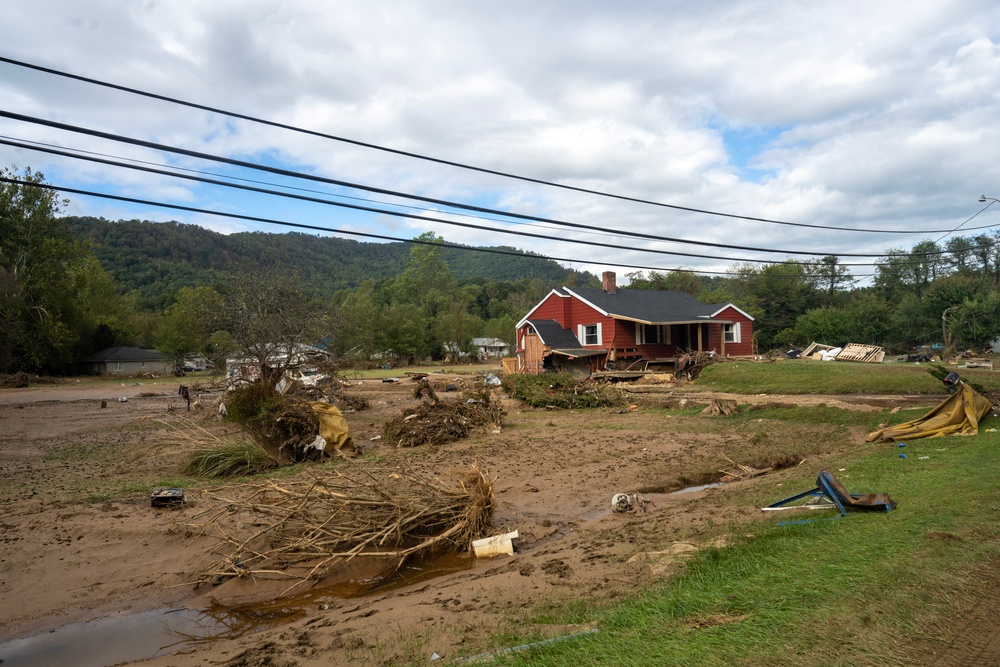 FEMA Responds to Hurricane Helene Damage in Swannanoa, North Carolina