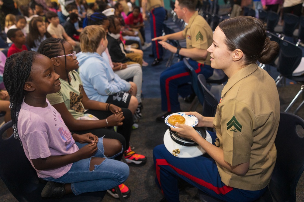 CLB-22 Participates in an Adopt-A-School Event