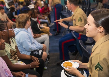 CLB-22 Participates in an Adopt-A-School Event