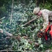 Georgia National Guard Soldiers conduct road clearing operations in Augusta