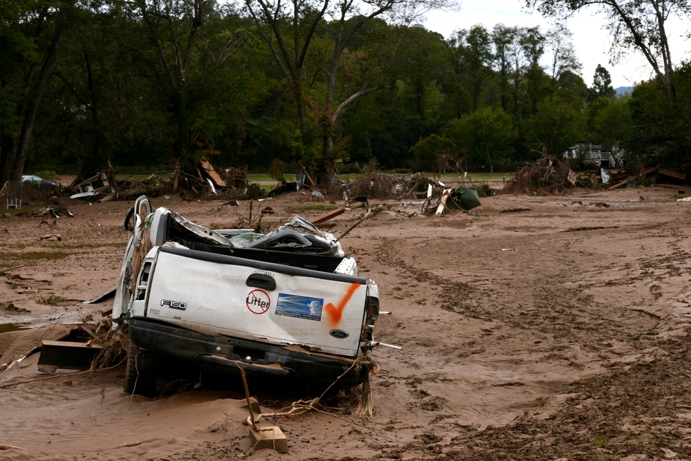 FEMA Responds to Hurricane Helene Damage in Swannanoa, North Carolina