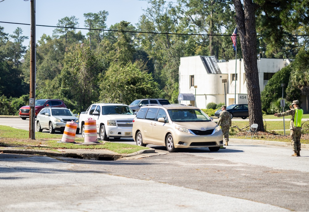 4-118 Infantry Conducts Point of Distribution in North Augusta, South Carolina