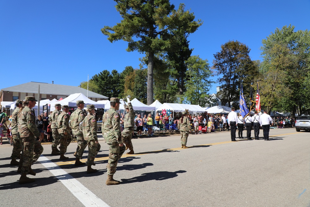 Fort McCoy Garrison Commander leads Army Band in Cranfest Parade