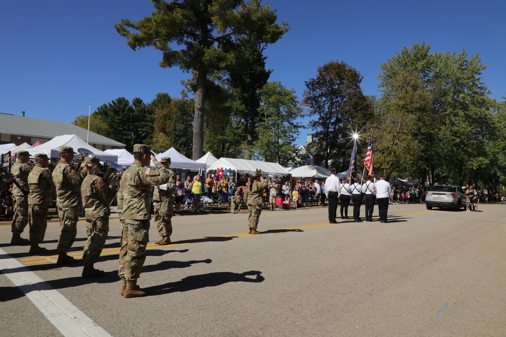 Fort McCoy Garrison Commander leads Army Band in Cranfest Parade